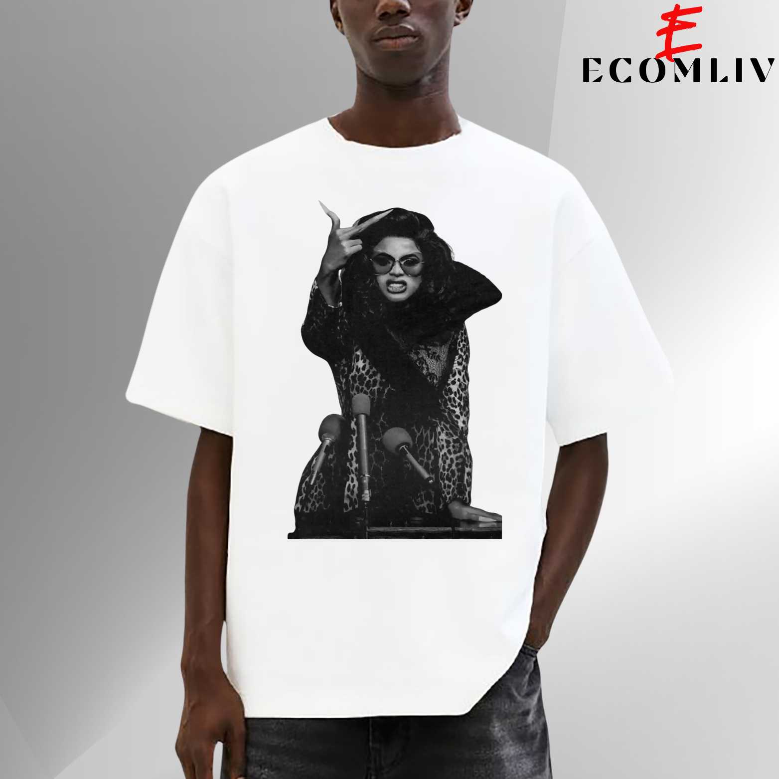 Cardi B Meme Graphic Shirt, Funny Viral Rapper Tee, Unisex Streetwear